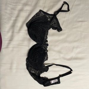 Victoria Secret Black Sized 38D Padded Bra